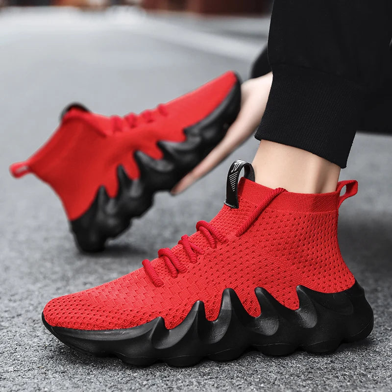 Sneakers Men Shoes Casual Lace-Up Soft Jogging Tennis Men Shoes Couple Flat Walking Training Sneakers Sport Running Shoes 2021