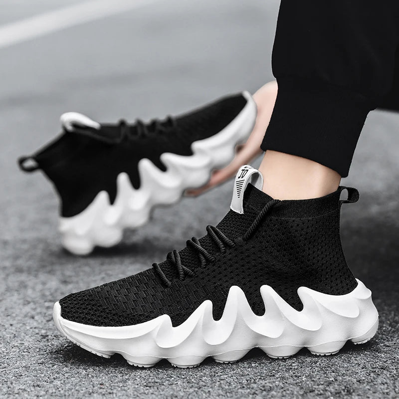 Sneakers Men Shoes Casual Lace-Up Soft Jogging Tennis Men Shoes Couple Flat Walking Training Sneakers Sport Running Shoes 2021